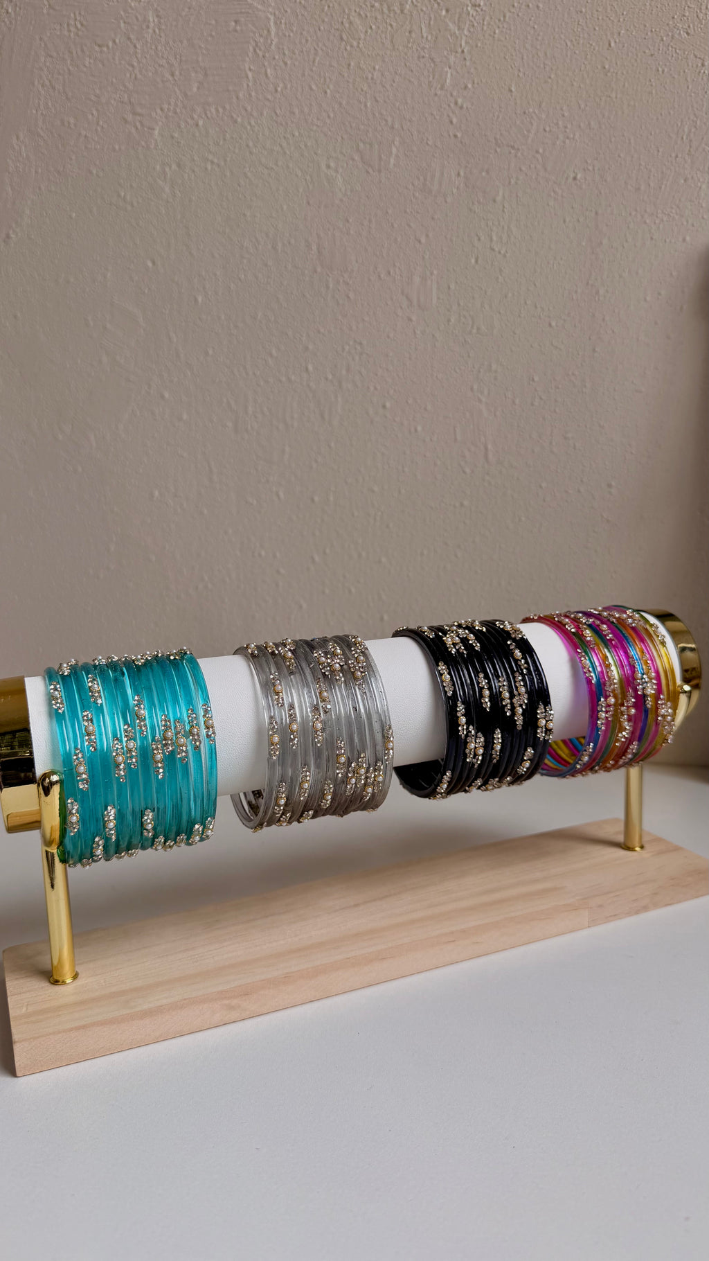 pearl glass bangles