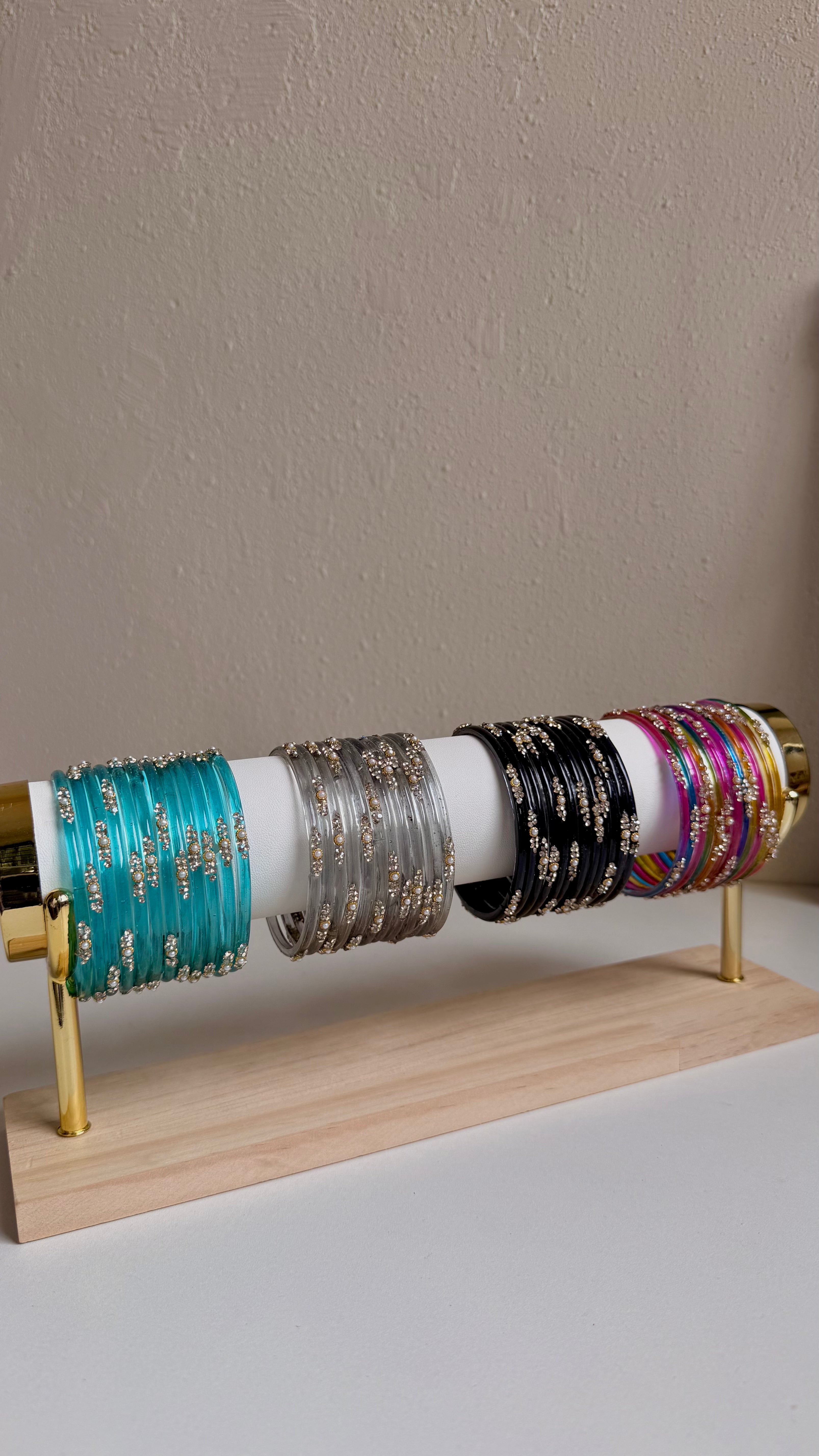 pearl glass bangles