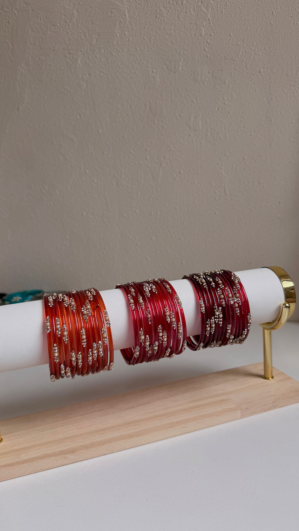 pearl glass bangles